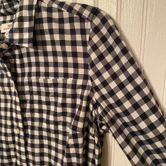 Vineyard Vines gingham long sleeve button up - Picture 5 of 6